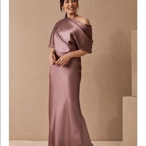 Amsale Pryce Off-the-Shoulder Column Dress